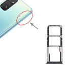 SIM Card Tray + SIM Card Tray + Micro SD card tray for Xiaomi Redmi Note 11 / Redmi Note 11S(Black)