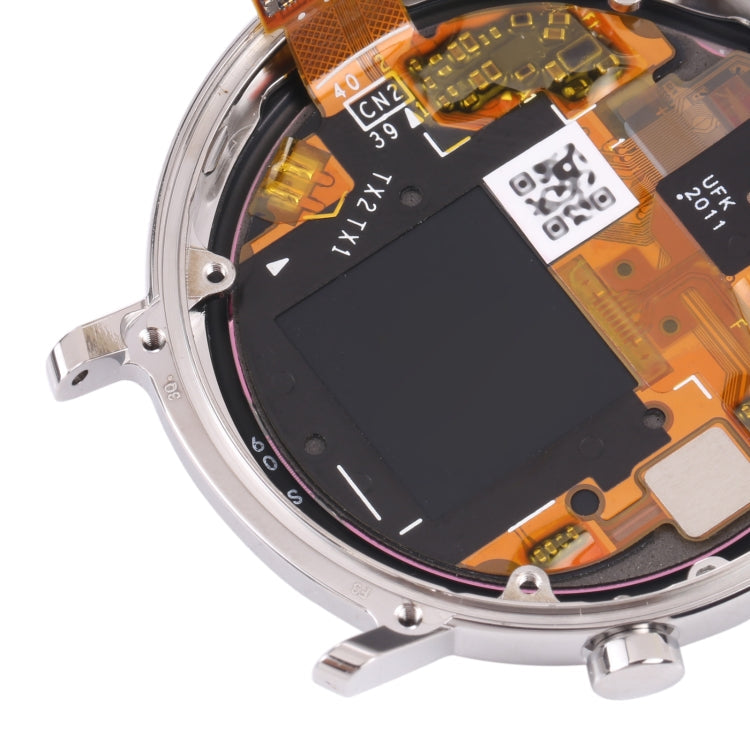 Original LCD Screen and Digitizer Full Assembly With Frame for Huawei Watch GT 2 42mm(Silver)