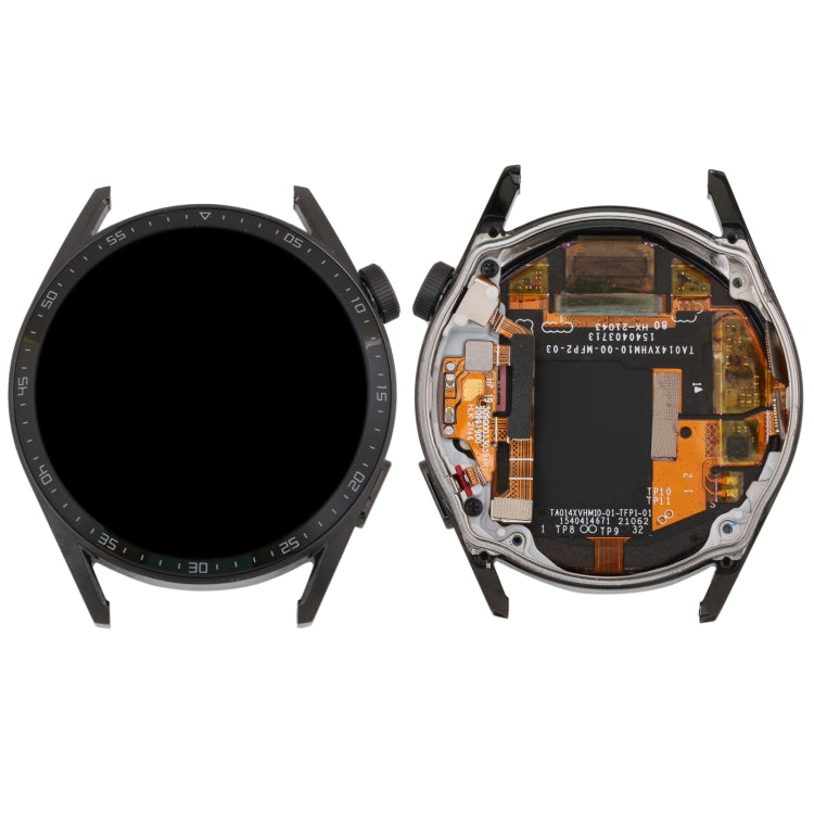 Original LCD Screen and Digitizer Full Assembly With Frame for Huawei Watch GT 3 46mm MIL-B19(Black)