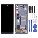 Original LCD Screen and Digitizer Full Assembly with Frame for TCL 20 Pro 5G T810H(Black)
