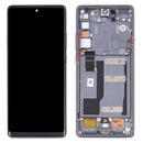 Original LCD Screen and Digitizer Full Assembly with Frame for TCL 20 Pro 5G T810H(Black)