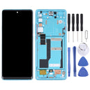Original LCD Screen and Digitizer Full Assembly with Frame for TCL 20 Pro 5G T810H(Blue)