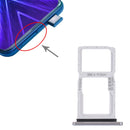 SIM Card Tray + SIM Card Tray / Micro SD Card Tray for Honor 9X (Silver)