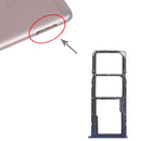 SIM Card Tray + SIM Card Tray + Micro SD Card Tray for Honor 7C(Blue)