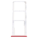 SIM Card Tray + SIM Card Tray + Micro SD Card Tray for Honor 7C (Red)