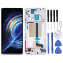 Original LCD Screen and Digitizer Full Assembly with Frame for Xiaomi Redmi K50 Gaming (White)