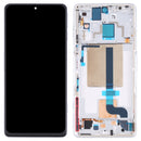 Original LCD Screen and Digitizer Full Assembly with Frame for Xiaomi Redmi K50 Gaming (White)
