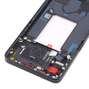 Original Front Housing LCD Frame Bezel Plate For OPPO Reno7 5G China PFJM10(Black)