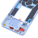 Original Front Housing LCD Frame Bezel Plate For OPPO Reno7 5G China PFJM10 (Blue)