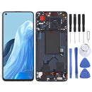 Original LCD Screen and Digitizer Full Assembly with Frame For OPPO Reno7 5G China PFJM10(Black)