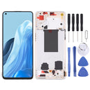 Original LCD Screen and Digitizer Full Assembly with Frame For OPPO Reno7 5G China PFJM10 (Gold)