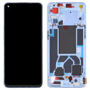 Original LCD Screen and Digitizer Full Assembly with Frame For OPPO Reno7 5G China PFJM10 (Blue)