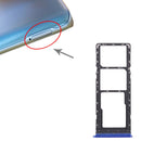 SIM Card Tray + SIM Card Tray + Micro SD Card Tray for Infinix Hot 7/Hot 7 Pro(Blue)