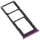 SIM Card Tray + SIM Card Tray + Micro SD Card Tray for Infinix S5 Pro X660 X660C X660B(Purple)