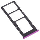 SIM Card Tray + SIM Card Tray + Micro SD Card Tray for Infinix S5 Pro X660 X660C X660B(Purple)