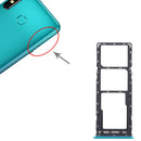 SIM Card Tray + SIM Card Tray + Micro SD Card Tray for Infinix Hot 10 X682B X682C(Green)