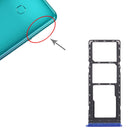 SIM Card Tray + SIM Card Tray + Micro SD Card Tray for Infinix Hot 10 Lite X657B(Blue)