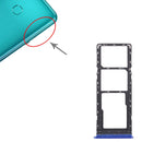 SIM Card Tray + SIM Card Tray + Micro SD Card Tray for Tecno Spark 5 Air/Spark 5 Pro/Spark 5(Blue)