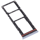 SIM Card Tray + SIM Card Tray + Micro SD Card Tray for Tecno Camon 16 Premier CE9 CD6J(Silver)