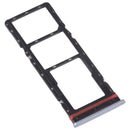 SIM Card Tray + SIM Card Tray + Micro SD Card Tray for Tecno Camon 17P CG7 (Silver)