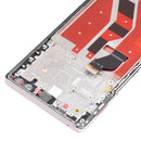Original OLED LCD Screen for Honor 50 Pro Digitizer Full Assembly with Frame(Silver)