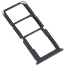 For OPPO A95 4G/Reno6 Lite SIM Card Tray + SIM Card Tray + Micro SD Card Tray (Black)