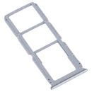 For OPPO A95 4G/Reno6 Lite SIM Card Tray + SIM Card Tray + Micro SD Card Tray (Silver)