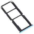SIM Card Tray + SIM Card Tray + Micro SD Card Tray for OnePlus Nord N200 5G DE2118 / DE2117 (Blue)