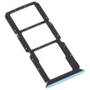 SIM Card Tray + SIM Card Tray + Micro SD Card Tray for OnePlus Nord N200 5G DE2118 / DE2117 (Blue)