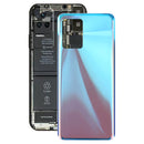 Glass Battery Back Cover for Xiaomi Redmi K50(Blue)