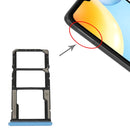 SIM Card Tray + SIM Card Tray + Micro SD Card Tray For Xiaomi Redmi 10C/Redmi 10 India (Blue)