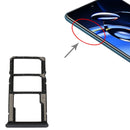 For Xiaomi Redmi Note 11SE SIM Card Tray + SIM Card Tray + Micro SD Card Tray (Black)