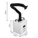TBK618 220V Soldering Fume Extractor Industrial Soldering Iron Fume Laser Marking Fume Extractor Mobile Purifying Smoke Apparatus