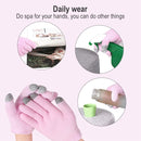 2 PCS Feather Yarn Touch Screen Gloves Outdoor Full Finger Gloves(Pink)