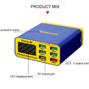 Mechanic icharge 6M QC 3.0 USB Smart Charger Support Fastcharging With LCD, EU Plug