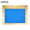 10 PCS Aluminum Alloy Multi-function Microscope Base Workbench Electronic Mat Welding Blanket (Gold)