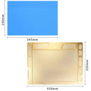 10 PCS Aluminum Alloy Multi-function Microscope Base Workbench Electronic Mat Welding Blanket (Gold)