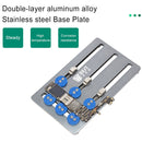 BEST BST-001P Aluminum Alloy Double Bottom Plate Motherboard PCB IC Chip Holder Fixture