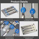 BEST BST-001P Aluminum Alloy Double Bottom Plate Motherboard PCB IC Chip Holder Fixture