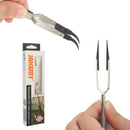 JAKEMY JM-T10-12 Replaceable Anti-static Straight Tweezers with Curved Tip