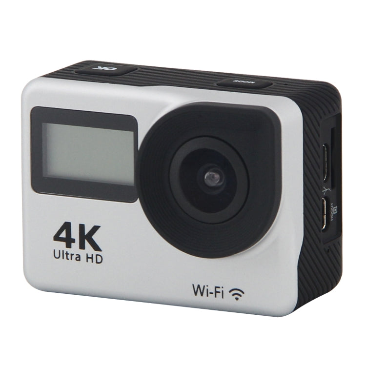 S300 HD 4K WiFi 12.0MP Sport Camera with Remote Control & 30m Waterproof Case, 2.0 inch LTPS Touch Screen + 0.66 inch Front Display, Generalplus 4248, 170 Degree A Wide Angle Lens(Silver)