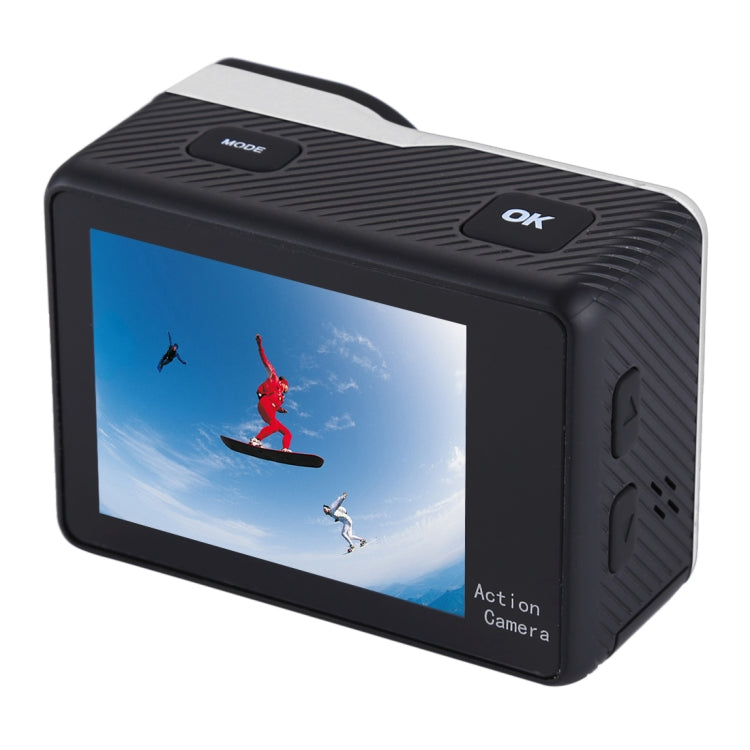 S300 HD 4K WiFi 12.0MP Sport Camera with Remote Control & 30m Waterproof Case, 2.0 inch LTPS Touch Screen + 0.66 inch Front Display, Generalplus 4248, 170 Degree A Wide Angle Lens(Silver)