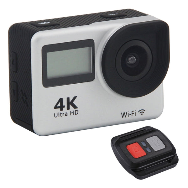S300 HD 4K WiFi 12.0MP Sport Camera with Remote Control & 30m Waterproof Case, 2.0 inch LTPS Touch Screen + 0.66 inch Front Display, Generalplus 4248, 170 Degree A Wide Angle Lens(Silver)