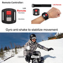 S300 HD 4K WiFi 12.0MP Sport Camera with Remote Control & 30m Waterproof Case, 2.0 inch LTPS Touch Screen + 0.66 inch Front Display, Generalplus 4248, 170 Degree A Wide Angle Lens(Black)