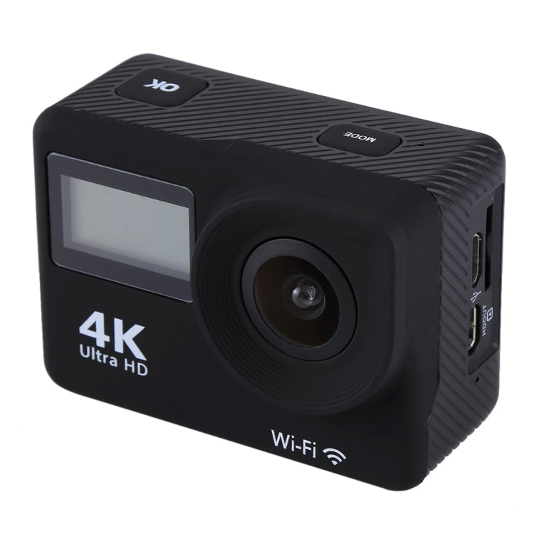 S300 HD 4K WiFi 12.0MP Sport Camera with Remote Control & 30m Waterproof Case, 2.0 inch LTPS Touch Screen + 0.66 inch Front Display, Generalplus 4248, 170 Degree A Wide Angle Lens(Black)