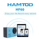 HAMTOD HF60 UHD 4K WiFi 16.0MP Sport Camera with Waterproof Case, Generalplus 4247, 2.0 inch LCD Screen, 120 Degree Wide Angle Lens, with Simple Accessories(Blue)
