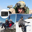 HAMTOD HF60 UHD 4K WiFi 16.0MP Sport Camera with Waterproof Case, Generalplus 4247, 2.0 inch LCD Screen, 120 Degree Wide Angle Lens, with Simple Accessories(Blue)