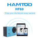 HAMTOD HF60 UHD 4K WiFi 16.0MP Sport Camera with Waterproof Case, Generalplus 4247, 2.0 inch LCD Screen, 120 Degree Wide Angle Lens, with Simple Accessories(White)