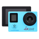 HAMTOD H12 UHD 4K WiFi Sport Camera with Waterproof Case, Generalplus 4247, 0.66 inch + 2.0 inch LCD Screen, 170 Degree Wide Angle Lens (Blue)