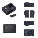 Q3H 2.0 inch Screen WiFi Sport Action Camera Camcorder with Waterproof Housing Case, Allwinner V3, 170 Degrees Wide Angle(Black)